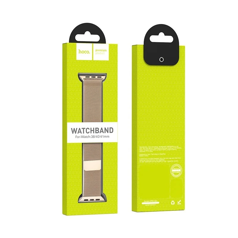 HOCO iWatch WA03 Simple beauty series milanese steel strap(38/40/41/42/44/45/49mm) - Image 22