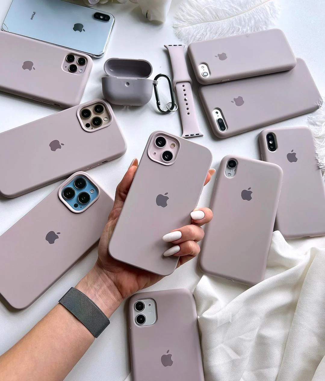 Lavender Violet iPhone Silicone Case – Premium Soft-Touch Silicone Cover | Neas Original™ - Image 3