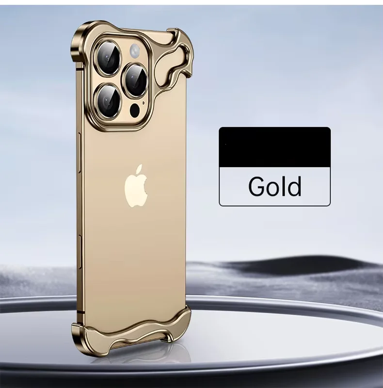 Luxury Aluminum Borderless Bumper Case with Camera Rings - Image 21
