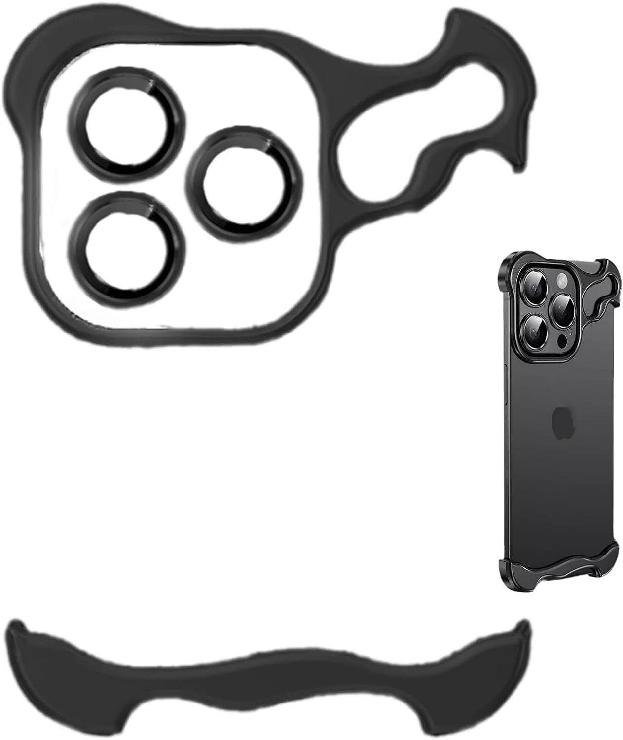 Luxury Aluminum Borderless Bumper Case with Camera Rings - Image 12
