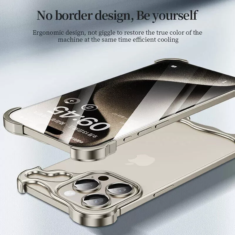 Luxury Aluminum Borderless Bumper Case with Camera Rings - Image 13