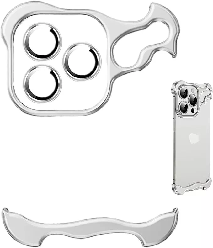 Luxury Aluminum Borderless Bumper Case with Camera Rings - Image 14