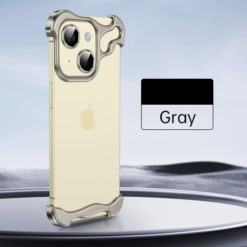 Luxury Aluminum Borderless Bumper Case with Camera Rings - Image 18