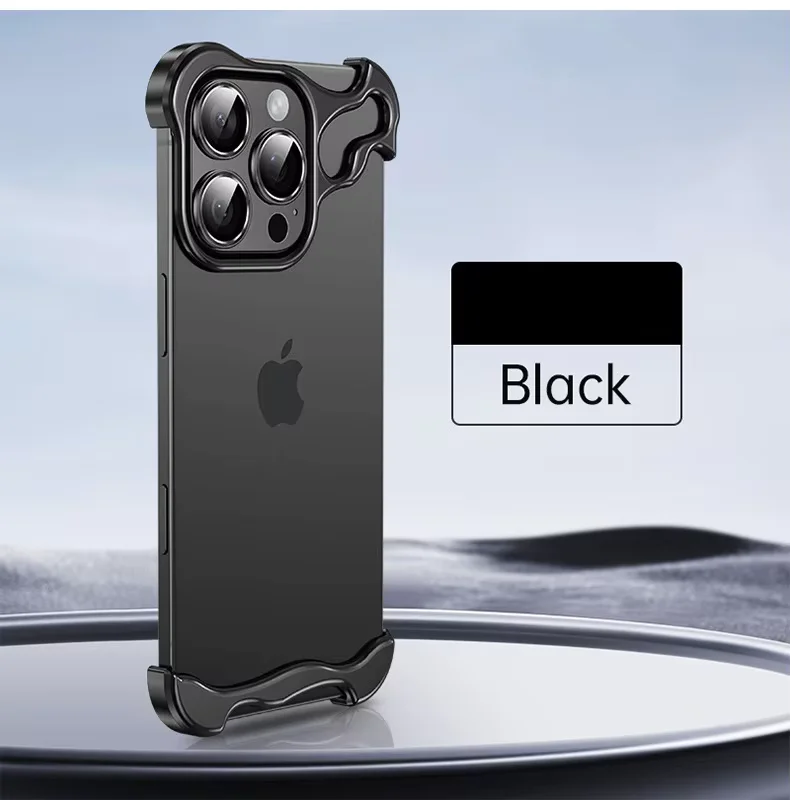 Luxury Aluminum Borderless Bumper Case with Camera Rings - Image 19