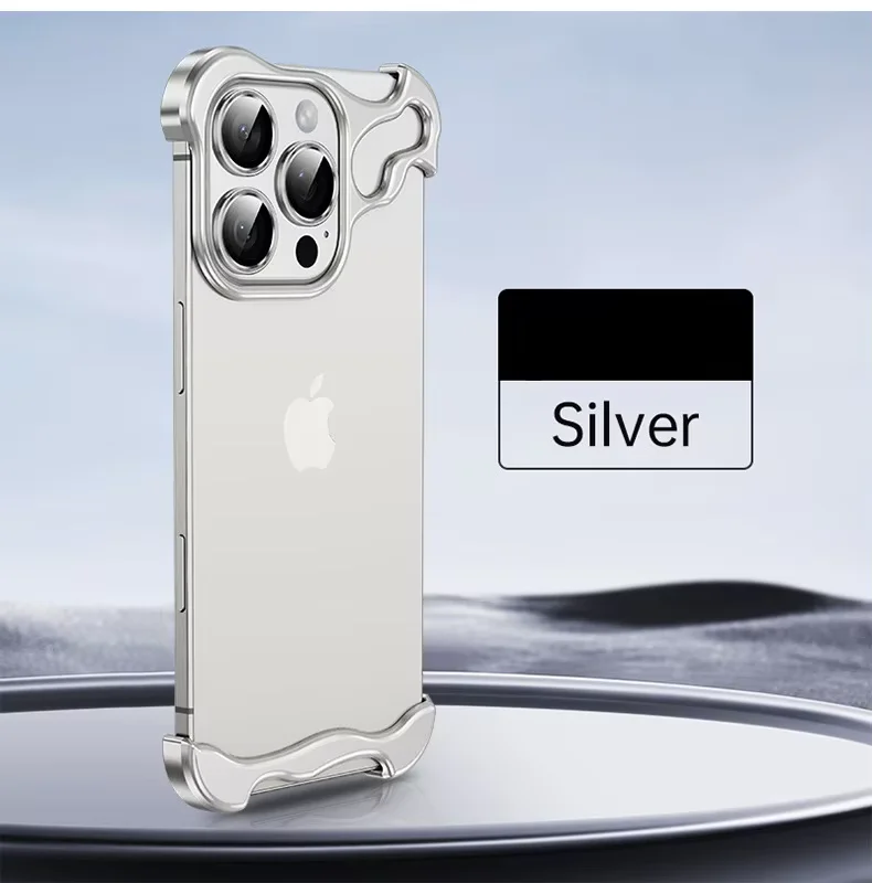 Luxury Aluminum Borderless Bumper Case with Camera Rings - Image 20