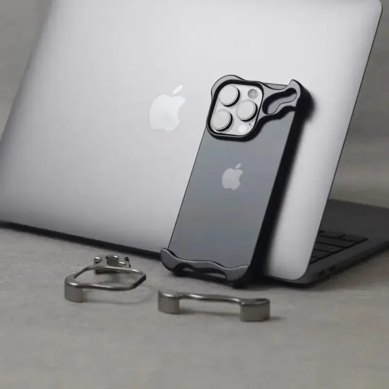 Luxury Aluminum Borderless Bumper Case with Camera Rings - Image 5