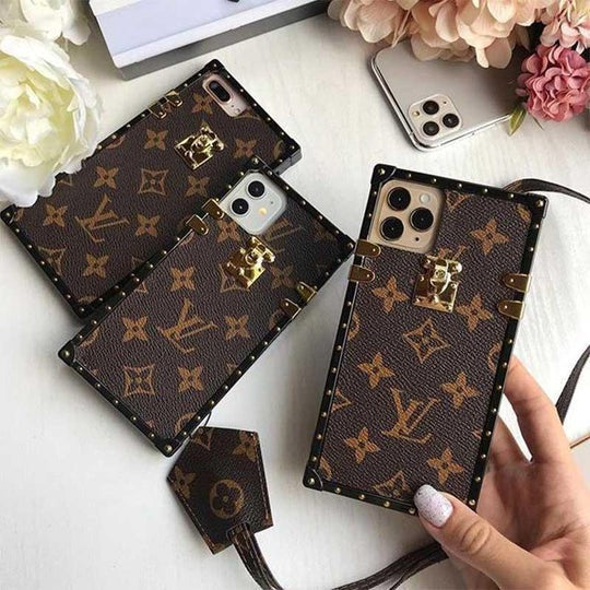 LV Trunk Leather Phone Case - Image 6
