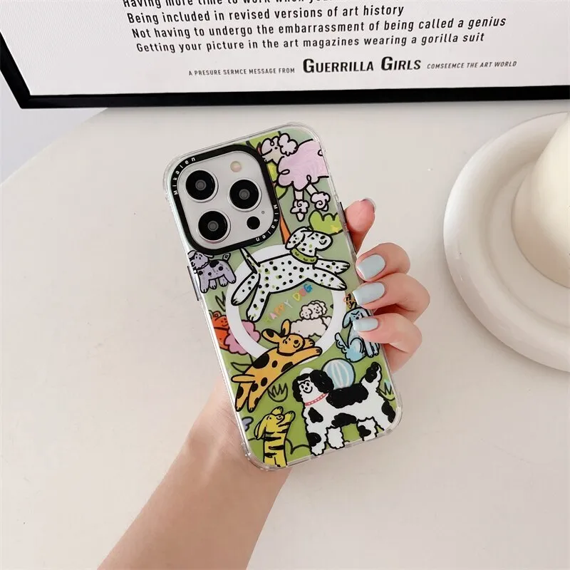 Mikalen Cute Animal Bayer TPU Material shockproof Magnetic Case for iPhone 15 Series - Image 19