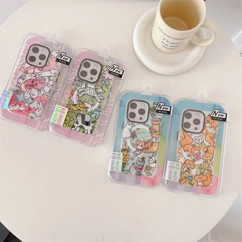 Mikalen Cute Animal Bayer TPU Material shockproof Magnetic Case for iPhone 15 Series - Image 21