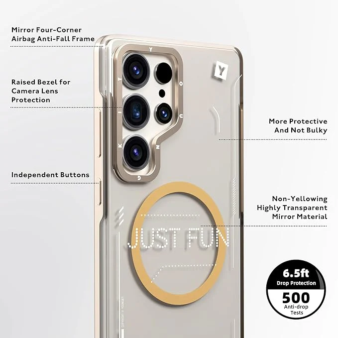 Youngkit “Just Fun” Samsung Galaxy S25 Ultra Case – Black & Desert - Image 7