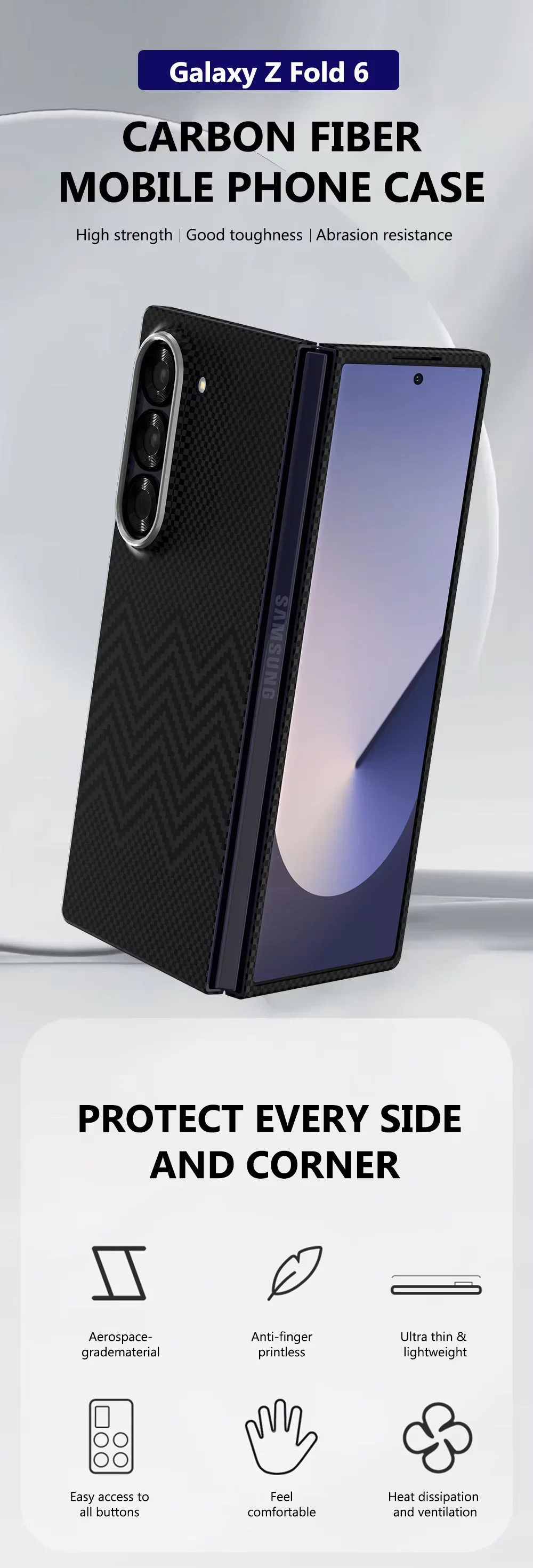 SLIVA Black M Wave 100% Original Carbon Case - Image 4