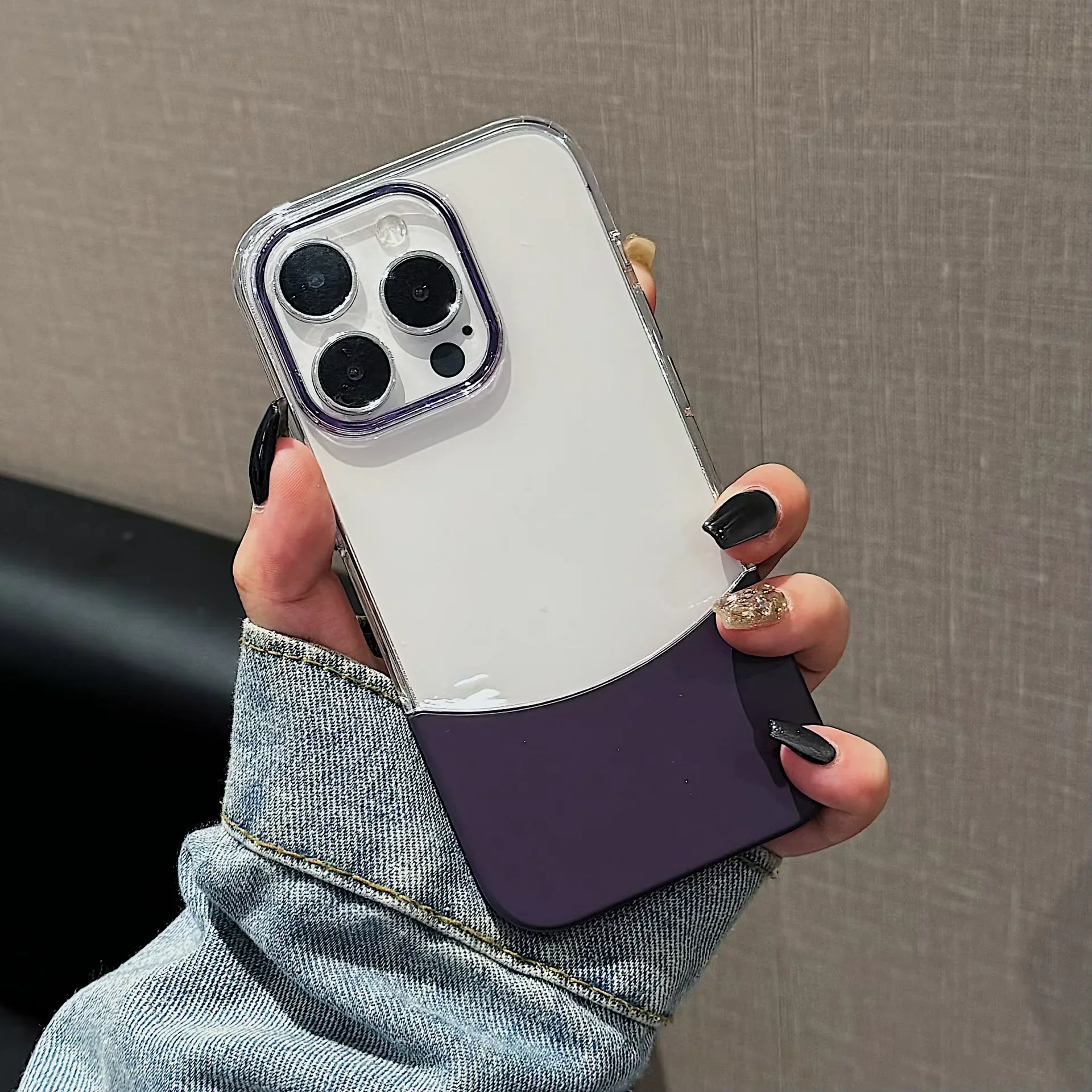 Split Transparent Premium iPhone Case - Image 4
